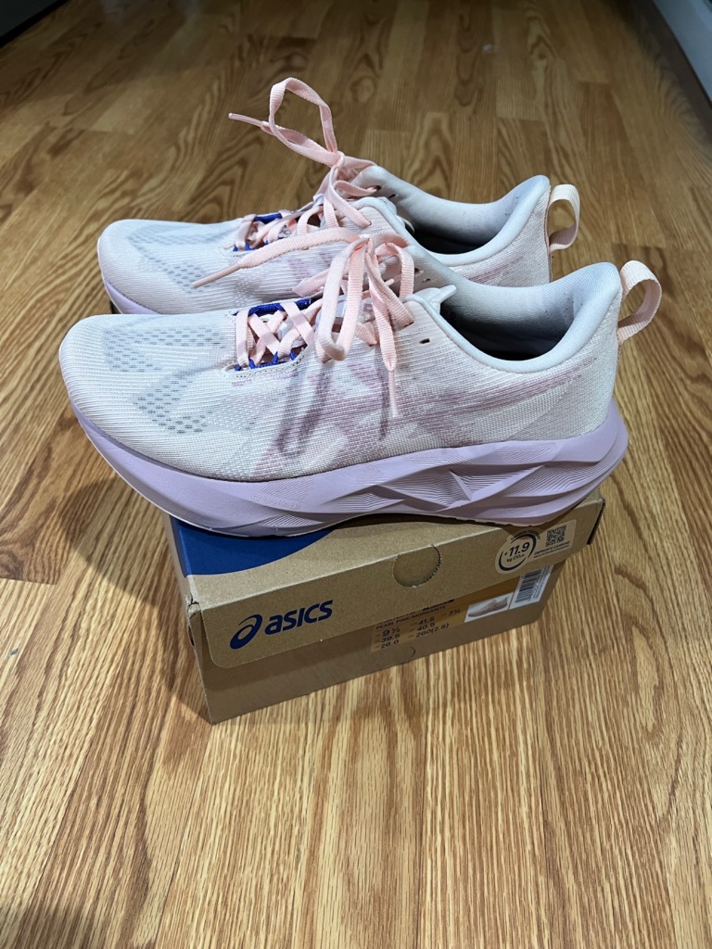 ASICS Women's Novablast 5 - Pearl Pink/Morganite - Size 9.5